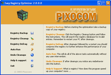 Easy Registry Optimizer Screenshot